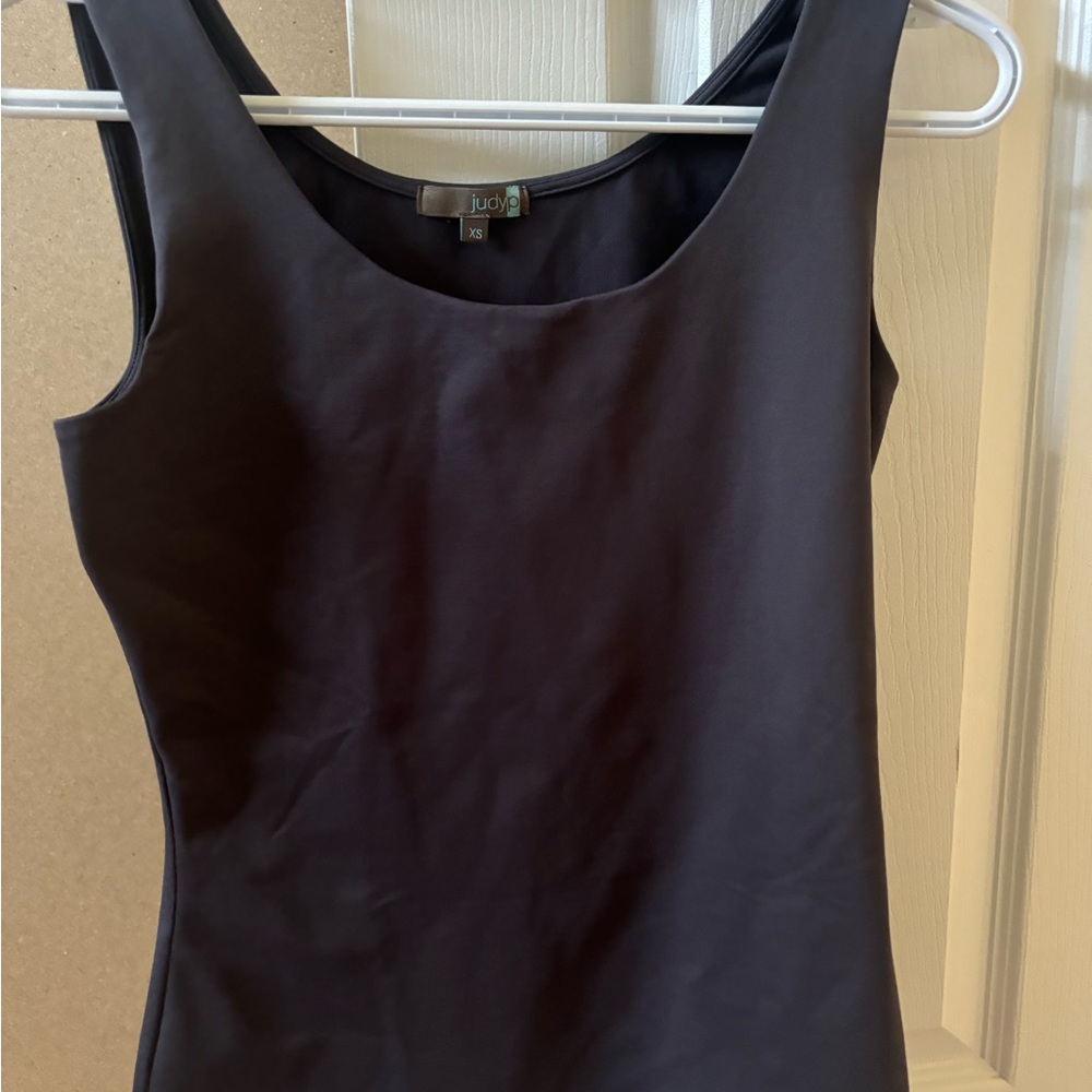 Judy P charcoal tank top